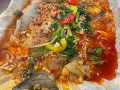 新品纸包鱼-庆峰龙虾烧烤(合肥一店)