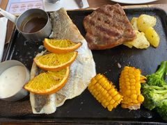 炭烤海鲈鱼拼牛排-必胜客(东岳店)