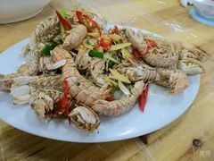 椒盐虾菇-阿古海鲜大排档(青澳湾自然之门六年好店)