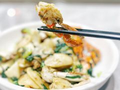 白蟹炒年糕-红灯笼龙凤饭店(宁波老字号店)