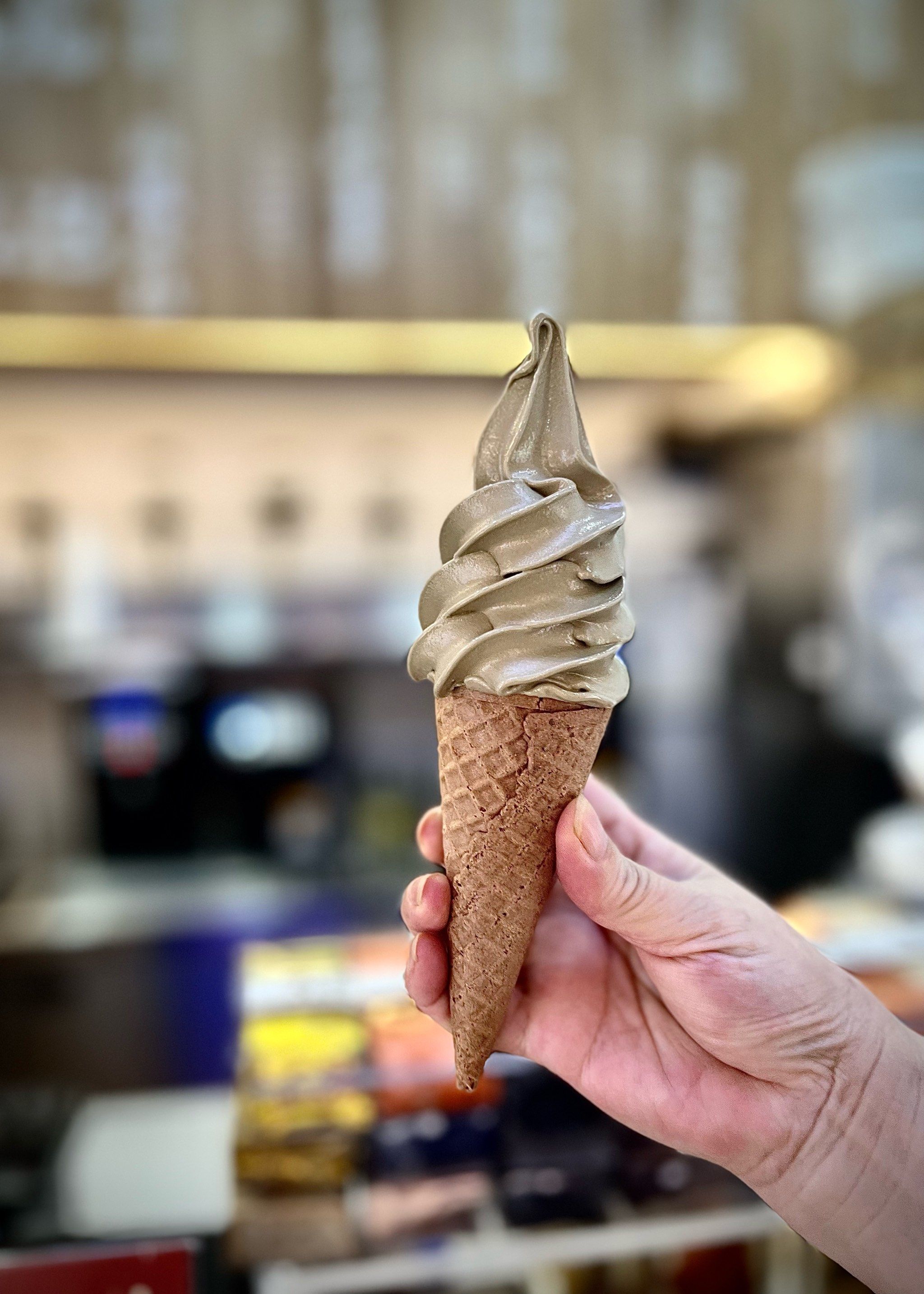 乌龙茶冰淇淋太好吃了