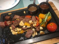 田园澳洲骰子牛肉-蜜桃花开·中西融合菜E&W(南长街店)