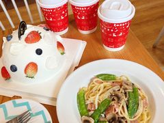 奶油蘑菇培根意面-4U CAFE(广景苑店)