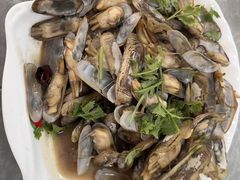 清炒海蛏子-渔民船说·北塘海鲜·天津菜·海肠捞饭(北塘古镇店)