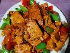 -陕北农家小吃风干羊肉剁荞面
