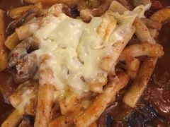 奶酪海鲜炒米条-包装马车·韩国料理·포장마차