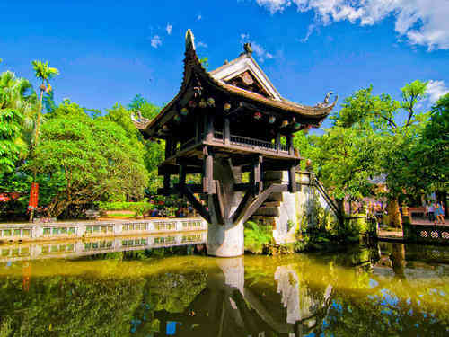 独柱寺-"独柱寺是去越南河内旅游的客人必去景点之一.