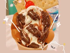 奥利奥牛奶雪糕鸡蛋仔芭菲-CHOCHENG&CO.(欢乐海岸店)