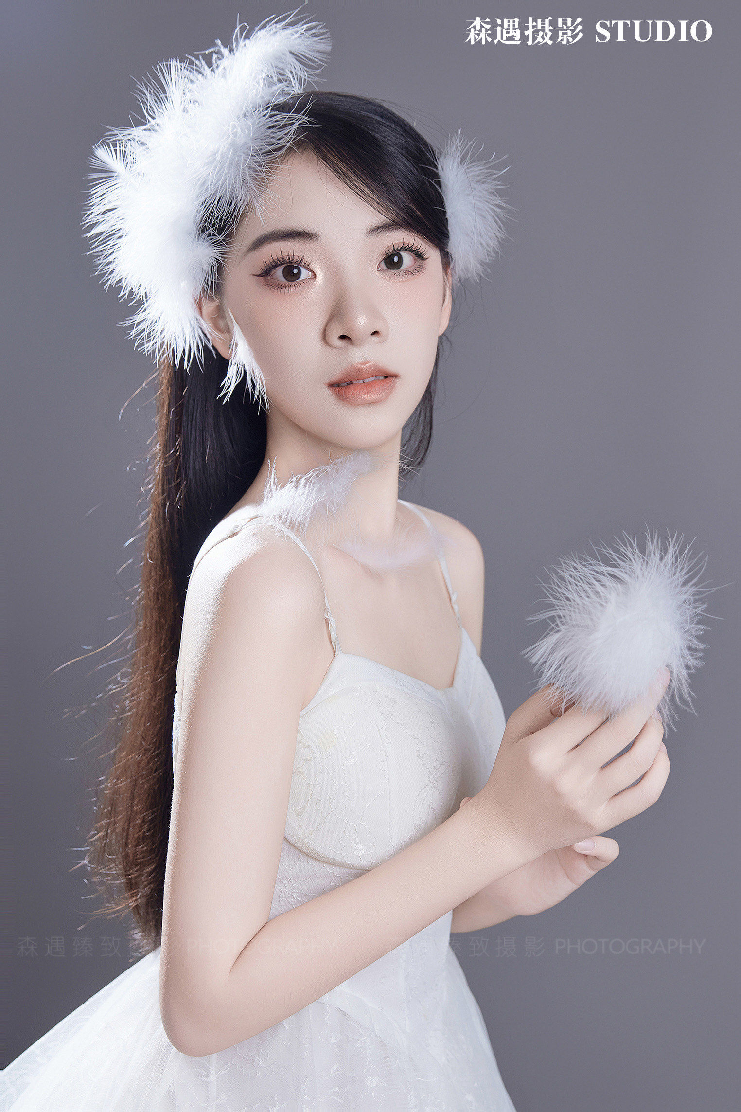 羽毛写真 #花系写真 #生日写真 艺术照 个人写真 #氛围感写真 #南