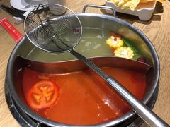 番茄清汤鸳鸯锅-品臻牛鲜牛肉火锅(泰山路店)