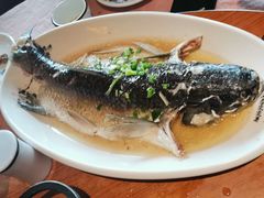特色蒸吊水鲩鱼-园林美食城·本土农家菜(杨和镇店)