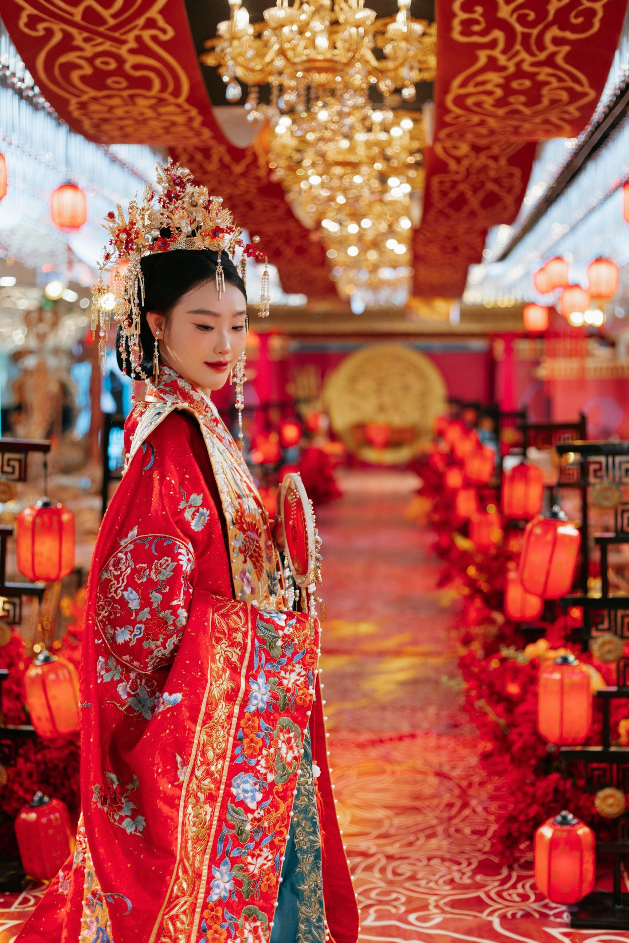 太原十六嫁衣|汉服婚礼|气场十足|明制汉服|中式嫁衣