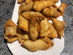 炸疙瘩角-华盛园卷子王农家菜水库鱼