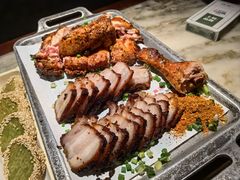 绿茶烤肉烤鸡双拼-绿茶餐厅(光谷世界城步行街店)