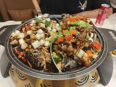 宫保鸡丁烤鱼（清江鱼/斤）-锦尚阁烤鱼(望京新荟城店)