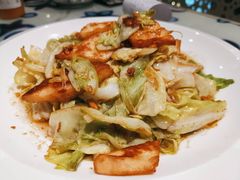 馕炒莲花白-撒拉花儿·新疆菜·清真(太阳宫店)