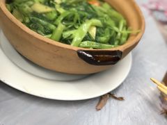 虾酱通菜-凤城康记饭店