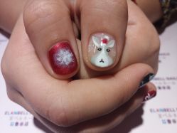 大拇指雪花和我要的兔子-梵熙美甲 Fancy Nails