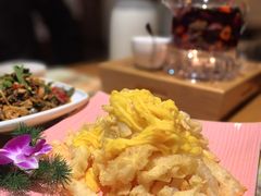 甜品香芒乳扇-月亮眼花园餐厅书吧酒吧