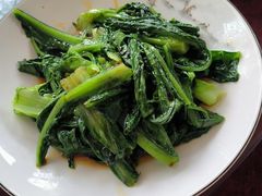 白灼油麦菜-一盏明灯全素斋(殊像寺店)