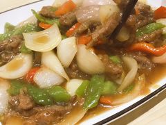 蚝油牛柳-汤去三面(骆驼店)