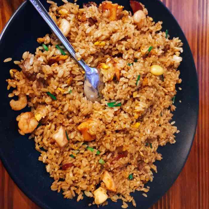 double海鲜炒饭(南环店)-"「黑椒牛柳加奥尔良鸡丁」这个是我外卖每.