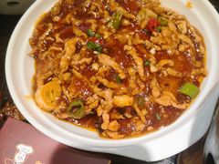 鱼香锅巴肉丝-刘胖子家常菜·蹄花焖藕(中南店)