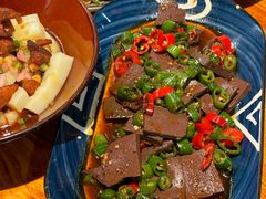辣炒羊血-遵义虾子卢四羊肉粉(大沽路店)