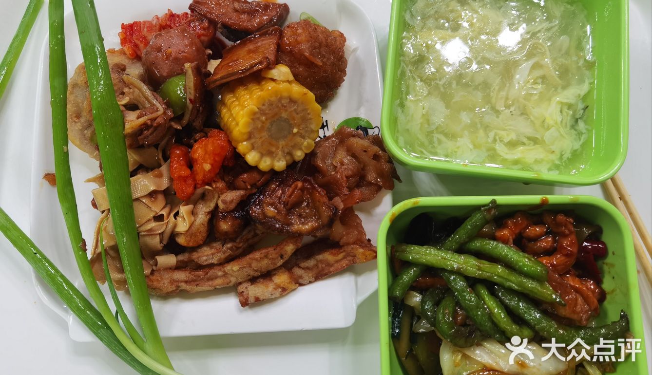 东北自助盒饭 今天一日三餐都在这了！