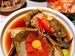 -草家酱蟹炭火烤肉店(珲春南路一店)