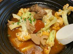 散叶花菜笋炖牛腩-南小馆(迪士尼小镇店)