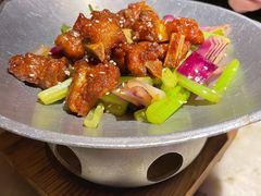 蒜香蜜汁排骨-绿茶餐厅(乐峰广场店)