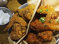 炸鸡翅一半一半-富乐满韩国正宗炸鸡韩国料理(虹泉路店)