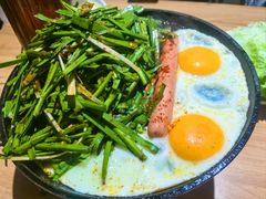 火腿鸡蛋烤韭菜-丁虎子烤肉(国道二店)