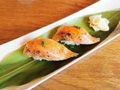 焦糖火炙三文鱼握寿司-鹤菊怀石料理(江北店)