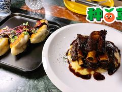 糖醋黑毛猪排配土豆泥-La Maison 夜来香(进贤路店)