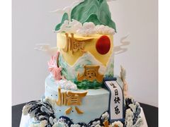 -咖咖熊蛋糕定制·蓝风车动物奶油