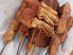豆皮金针菇-张记炸串肠粉