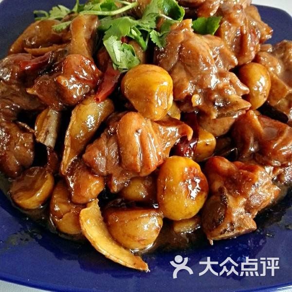 山东老家栗子红焖青头鸭图片-北京鲁菜-大众点评网