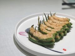 白玉虾滑酿秋葵-半勺·新徽菜(银泰城店)