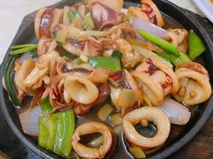 葱爆鲜鱿-锐记美食店·现捞海鲜(闸坡店)
