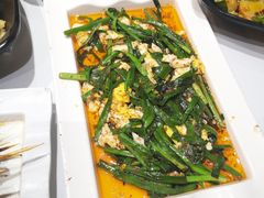 铁板韭菜-庞家烧烤客栈(炮台山店)