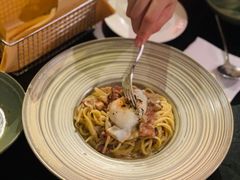 忌廉汁培根意大利扁面配水波蛋-Cyclus Craft Kitchen薩克思手工厨房