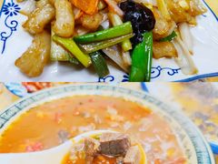 葱烧蹄筋-1910老鲁味海鲜·戳子肉·青岛菜(金沙滩店)