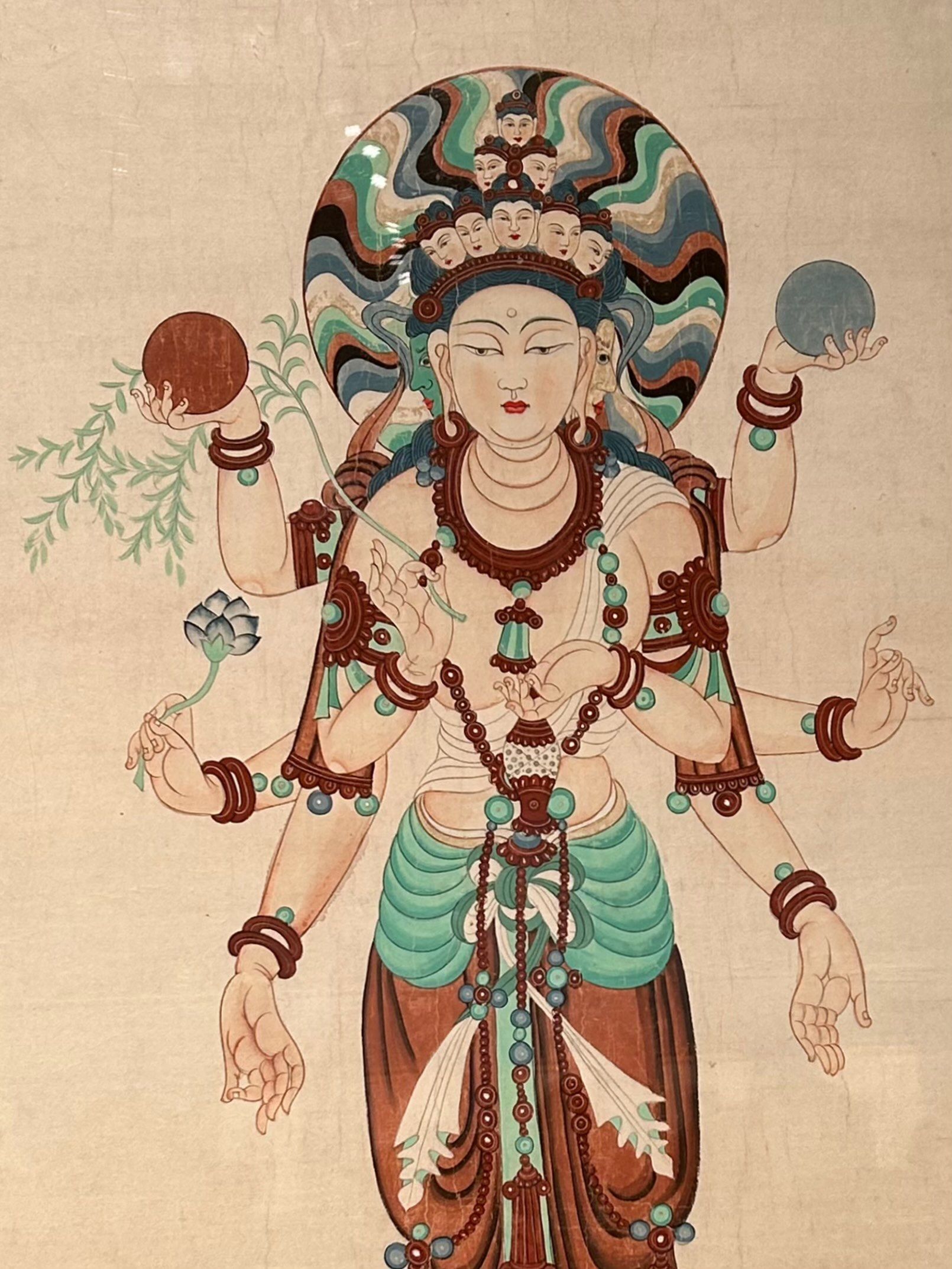 太美了!常沙娜16岁临摹的敦煌石窟晚唐作品!