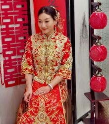 -懿沉香中式嫁衣礼服秀禾服龙凤褂马来褂旗袍总店