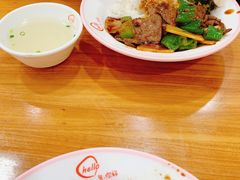 酱爆猪肝盖浇饭-老盛兴·上海小笼汤包馆(武夷店)