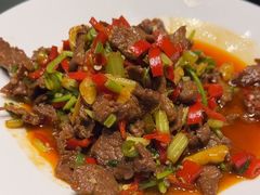 美人椒炒牛肉-旺顺阁鱼头泡饼(小红门店)