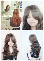 夏天的染冷色系，最适合了，冷色亚麻棕+刘海斑纹染 -极致·本色 发型工作室