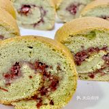 自制抹茶红豆蛋糕卷